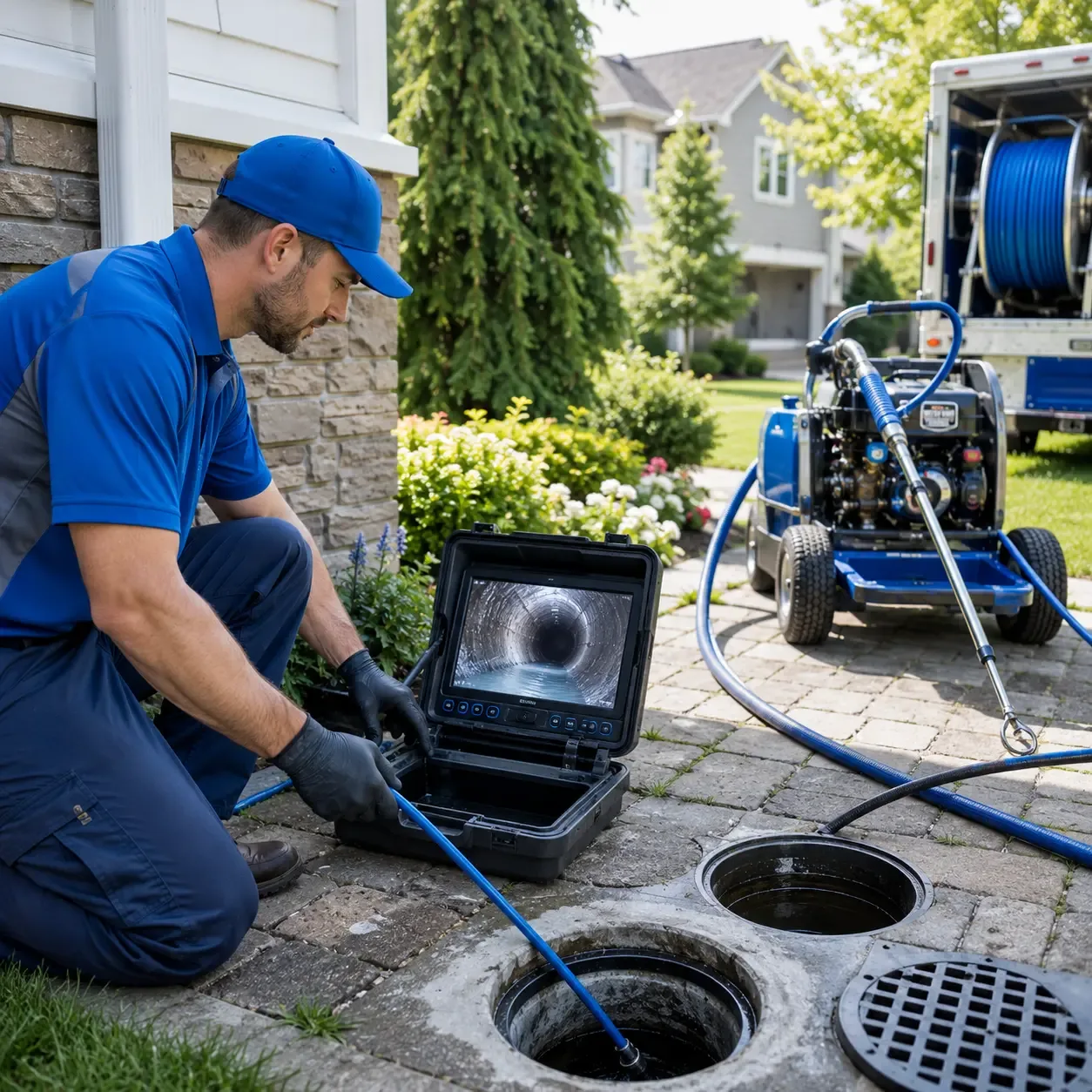 Outdoor drain cleaning professionals serving Grimesland, NC