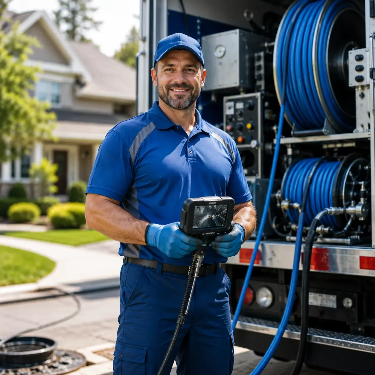 Local outdoor drain cleaning specialists in Grimesland, NC
